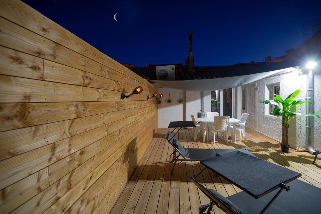 Superbe Appartement A 2 Pas Des Halles, Climatise, Terrasse, Garage Narbonne Exterior foto